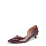 Naturalizer Women's Classic Pump, Cranberry Red Snake Patent, 8 Wide