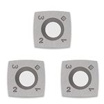 FomaSP 15mm Square with 2"Radius Edge Carbide Cutter Inserts (15mmX15mm X2.5mm-R50) for Woodturning Roughing Tool,3pcs