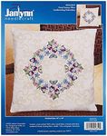 Janlynn 004-0859 Crewel Embroidery Kit, Floral Fantasy Pillow