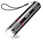 Blukar LED Torch Rechargeable, Super Bright Adjustable Focus Flashlight, 4 Lighting Modes, Long Battery Life, Waterproof Pocket Size Torch for Power Cuts, Emergency, Camping, Hiking, Outdoor