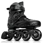 Inline Skates for Women Men, Outdoor Street Blades Roller Adult Male Female, Professional Fitness Roller Skates Blades for Unisex (Black)