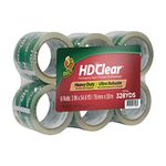 Duck Brand HD Clear Heavy Duty Packaging Tape Clear/6-Rolls 55 Yards Each AD