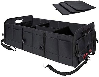 Autoark Multipurpose Car SUV Trunk Organizer,Durable Collapsible Adjustable Compartments Cargo Storage,AK-072