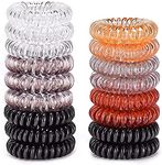 Teqifu Hair Ties, 17 Pack Spiral Co