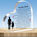 JMIMO Dad Gifts from Daughter Dad Birthday Gifts,To My Dad Acrylic Plaque Dad Gifts Christmas Fathers Day Birthday Gift Best Dad Present