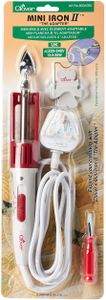 Clover Mini Iron – Compact Red Travel Iron for Quilting & Crafts