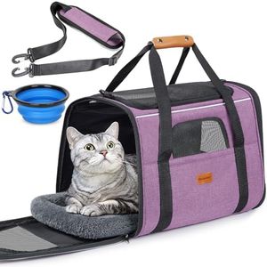 Morpilot Pet Carrier for Large Cats, Puppies & Small Dogs Up to 25lbs