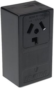 Leviton 835-5054-2BLK 30 Amp 3 Wire Non-Grounding Dryer Surface Mount Receptacle