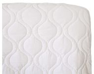 SheetWorld Fitted Square Playard Sheet 37.5 x 37.5 (Fits Joovy) - White Quilted - Made In USA