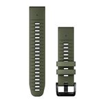 Garmin QuickFit 22 mm Watch Band - Moss/Graphite Silicone Band