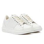 GUESS Men's VIBO CARRYOVER Sneaker, White, 11 UK