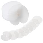 50pcs Hair Extension Circular Single Hole for Heat Shield Guards,Round Spacer Template, PVC Fusion Hair Extensions Clear Hair Extension Tools Round Spacers Templates for Hair Extensions Bond