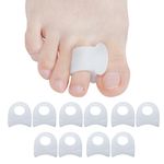 Sumiwish Gel Toe Separators, 10 PCS Bunion Corrector, Toe Straightener for Overlapping Toe, Big Toe Spacer, Great for Bunion Pain Relief…