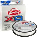 Berkley X9 Braided Fishing Line - 9 Strand Braid Line for Saltwater and Freshwater Fishing