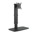 White Mulberry |DIY| Black Monitor Stand Mount for Desk | Supports 17-32 Inch Screen | 8Kg Screen Load | VESA 75X75 & 100X100 | 10 Height Adjustable Setting | Metal Black Monitor Arm - (Single Screen)