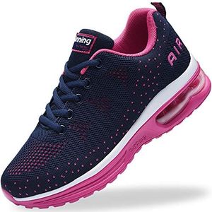 Autper Women's Air Athletic Tennis Running Sneakers Lightweight Sport Gym Jogging Breathable Fashion Walking Shoes(US 5.5-10 ), Rose, 8.5