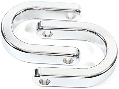 Qiosreui Rear Tow Towing Hook Replacement for Hummer H2 2003-2009, Auto Trailer Ring, Car Rear Bumper Trailer Tow Hook Replacement Kit, Aluminum Alloy (Silver)