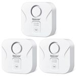 Geevon 3 Pack Water Leak Detectors for Home, 100dB Loud Water Sensor Alarm Leak Detectors with Drip Alert for Kitchen, Basements, Laundry Rooms, IP56 Waterproof(Battery Included)