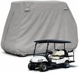 Formosa Covers | Premium Golf Cart Storage Cover for EZGo, Club car 4 Seater with 2 Seater Roof up to 58" L Grey