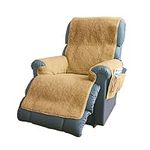 easylife lifestyle solutions Fleece Recliner Chair Cover | Protects Recliners from Spills And Stains | Slip-Resistant Backing, Elasticated Straps To Hold In Position - Chair Covers For Armchairs