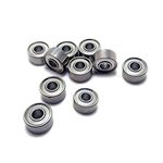 Invento 10Pcs MR84ZZ 4x8x3mm for 4mm Rod Radial Ball Bearings CNC/Robotics/DIY Project