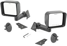 Quadratec Automatic Aluminum Mirror Mover Kit with Mirror Heads - Fits Jeep Wrangler JK 2007-2018 - Retains Factory-Like Visibility - Keeps Mirror Head in Factory Position When Riding with Tube Doors