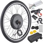 AW Electric Bike Conversion Kit 48V 1000W 26" Front Wheel E-Bike Conversion Kit Dual Mode Controller Thumb Throttle Ebike Wheel Kit Cycling Hub Conversion Kit