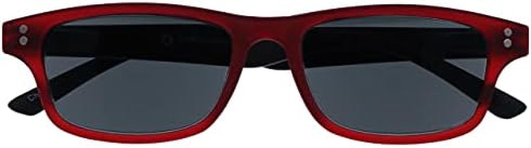 UV Reader Goma Rojo Negro Lectores De Sol Gafas De Lectura UV400 Hombres Mujeres UVSR033 +2,00
