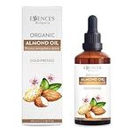 Essences Bulgaria Organic Almond Oil 100ml | 100% Natural Cold-Pressed Oil | Therapeutic Quality | Family Owned Farm | Massage Base Oil | Natural Moisturizer | Ideal Carrier Oil