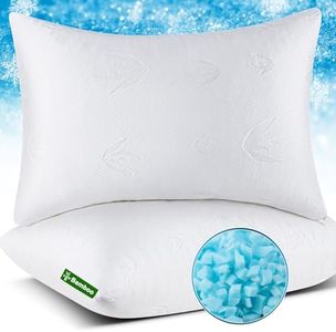 Bed Pillow Queen Size 2 Pack, Memory Foam Pillow for Neck Pain Relief, Soft yet Firm Pillow with Adjustable Loft Cooling Pillow for Sleeping,Bamboo Pillow for Side Back and Stomach Sleepers