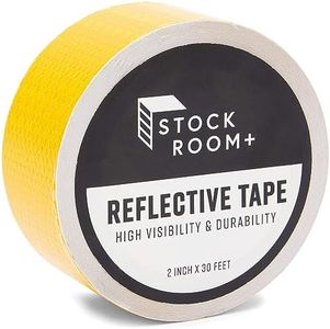 Reflective Tape - Yellow Outdoor Reflector Safety Roll for Trailers, Warning, Signs, Stairs, Bikes (2 in x 30 FT)