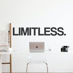 My Vinyl Story Limitless Office Decor Wall Art Wall Decal Inspirational Motivational Vinyl Office Supplies Home Gym Work Success Wall Sticker Teamwork Welcome Quote Business Sign Gift