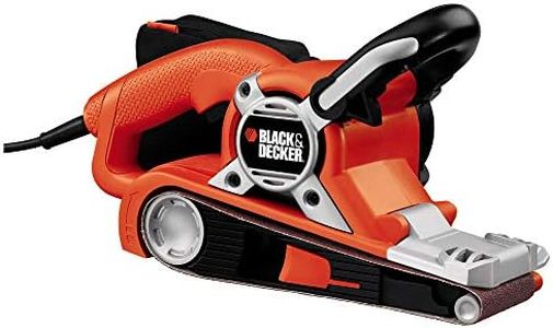 BLACK+DECKER 720 W Angled Belt Sander for Large Surfaces with Cyclonic Action Dust Canister, KA88-GB