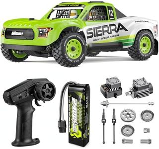 UDIRC 1203PRO 1/12 RC Short Course Truck, 50MPH 3S Brushless Fast RC Car with Gyro and Center Diff for Adults, 4WD All Terrain Desert Truck RTR, 3S Battery Included, Multi-Mode LED Light System