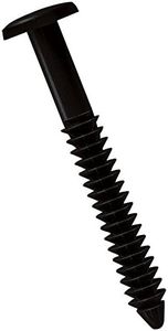 Mid America Black 3" Shutter Lok Peg Fasteners 60 Pack Spikes - Longer Stronger