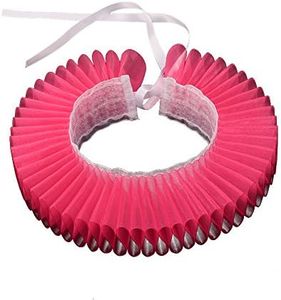 GRACEART Elizabethan Neck Ruff Ruffle Collar Clown Collar (#8-Shocking Pink)