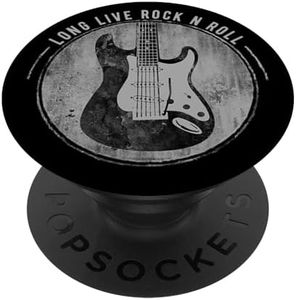 Long Live Rock And Roll Classic Electric Guitar PopSockets PopGrip: Swappable Grip for Phones & Tablets PopSockets Adhesive PopGrip