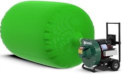 (1) Insulation Vacuum Bag RAM Heavy Duty ECO+ Bags 7 FT X 4 FT Holds 88 CF / 400 LBS Low DUST 2.4 Fabric Strength - 1 Bag . Largest and Toughest Green Bag on The Market.