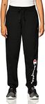 Champion Women's Joggers, Powerblend, Fleece Joggers for Women, 29" (Plus Size Available), Black (Retired), Medium