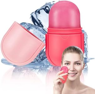 Meiligril Ice Face Roller, Eyes and Neck, Brighten Skin & Enhance Your Natural Glow, Reusable Facial Treatment, Facial Ice to Tighten & Tone Skin & De-Puff The Eye Area, Mini and Cute Size (Pink)