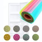 8 Pcs Fridge Liners, 29 × 45cm Premium Bacteria Resistance Non-Stains Refrigerator Pad Mats, Non-Slip Washable Multi-Purpose Protective Pad for Kitchen, Refrigerator, Cabinet, Table Mat. (8)