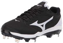 Mizuno Sweep 5 Low Women's Metal Softball Cleat Black/White