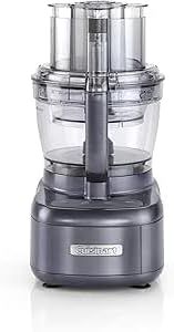 Cuisinart Expert Prep Pro, 9 in 1 Food Processor: Chop, mix, slice, grate, dice, puree, knead, spiralize, blend, 3 blades & 5 discs included, 2 work bowls - 0.95L and 3L capacity, FP1300U