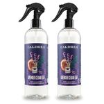 Caldrea Linen and Room Spray Air Freshener, Made with Essential Oils, Plant-Derived and Other Thoughtfully Chosen Ingredients, Lavender Cedar Leaf, 16 oz, 2 Pack