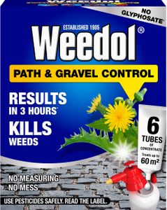 Weedol Path Weed Killer Concentrate – 6 Tubes for 60m² Patio & Garden
