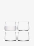 LSA Metropolitan Stemless Glass 360ml Clear | Set of 4 | Dishwasher Safe | MW01