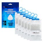 Belaco Set of 6 Hanging Dehumidifier, 230g Moisture Absorber, Dehumidifier for home, Ideal to eliminate damp & Condensation Bedroom, Wardrobe, Kitchen, Basement, Office etc (6)