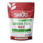 SMUG Supplements Green Tea MAX Tablets - 100 High Strength Pills - Powerful Equivalent of 5700mg Raw Herb - Popular Antioxidant - Vegan Friendly - Made in Britain