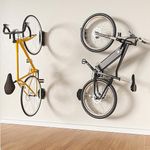 Dreamoon Swivel Bike Wall Mount, Bike Hangers for Garage, Wall Mount Bike Rack, Space Saving Wall Bike Rack, Vertical Bike Rack Holds up to 66lbs, 1 Pack