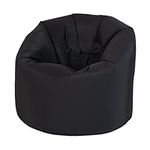 Ready Steady Bed Universal Bean Bag Chair | Outdoor Garden Picnic Indoor Bedroom Living Room | Water Resistant Lightweight & Mobile | Vibrant Colour Beanbags (Black)